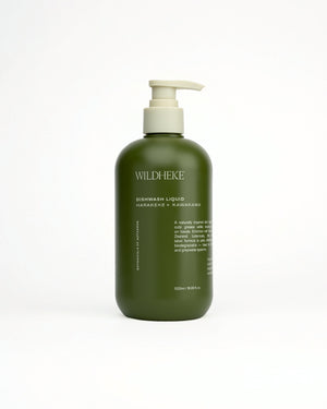Wildheke plant-based dishwash liquid with Harakeke and Kawakawa, made in New Zealand