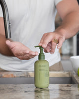 Wildheke hand wash used in an everyday kitchen care routine