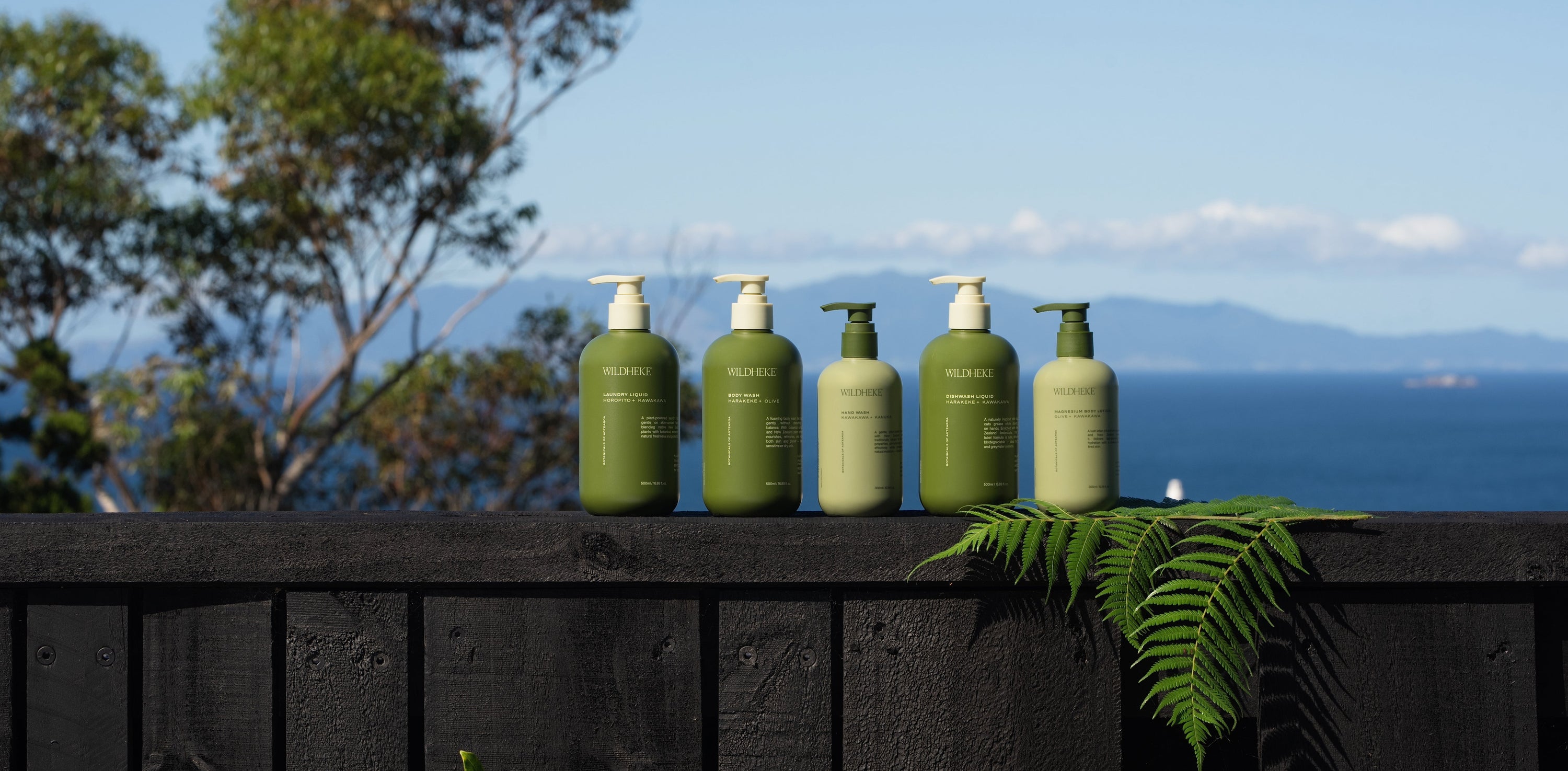 Wildheke plant-based hand wash body wash body lotion dishwash and laundry liquid